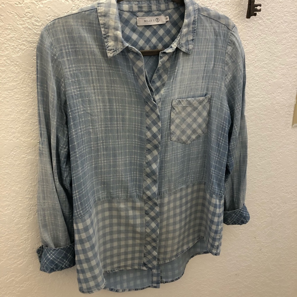 Button up thin flannel shirt
